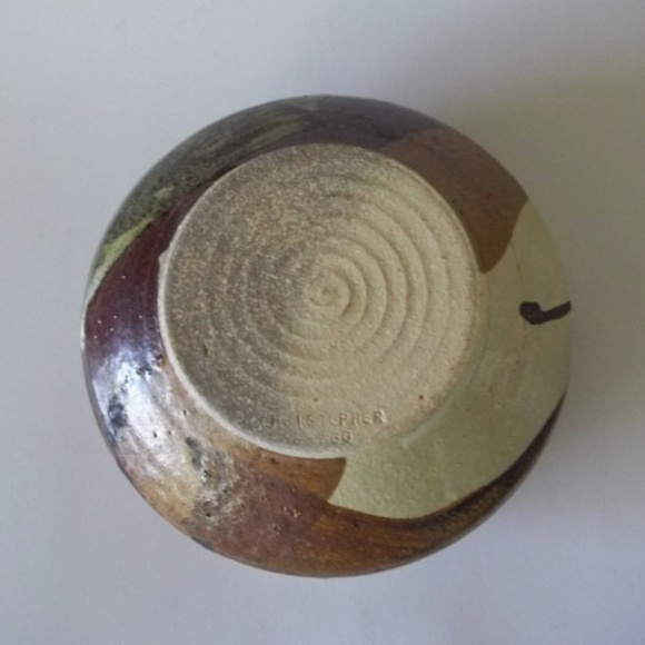 Christopher Bragg Studio Pottery Bowl Ann Arbor MI - Picture 4 of 5